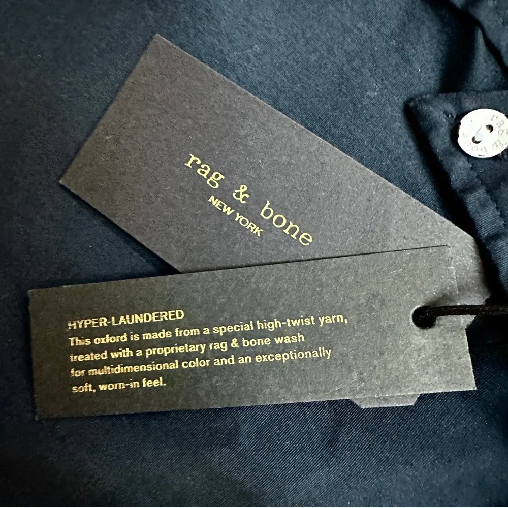Rag & Bone Fit 2 Tomlin Poplin Shirt Slim Fit Size S NWT $195 - Picture 9 of 14